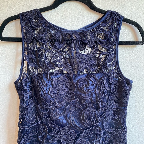 Adrianna Papell Dresses & Skirts - 5/$20! Navy lace cocktail dress